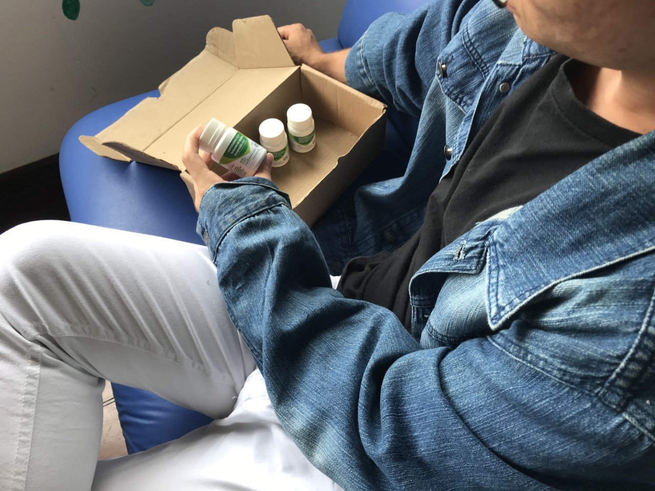 The clinical team prescribes and sends PrEP pills to participants by post. 