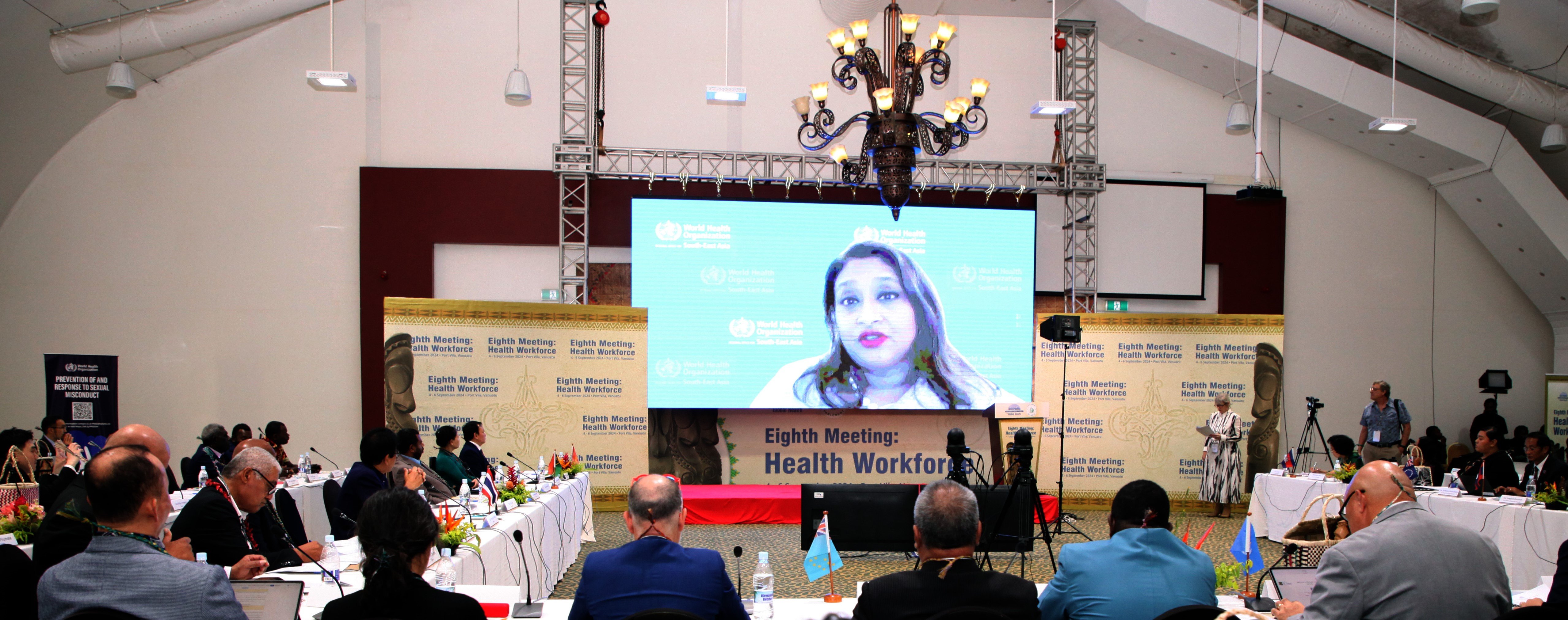 WHO South-East Asia Regional Director, Saima Wazed during the APPFGH 8 event
