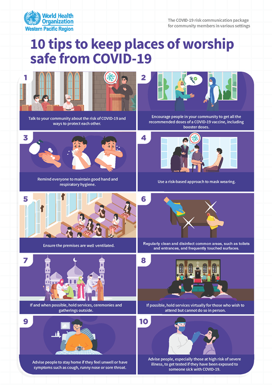 10 tips to keep places of worship safe from COVID-19